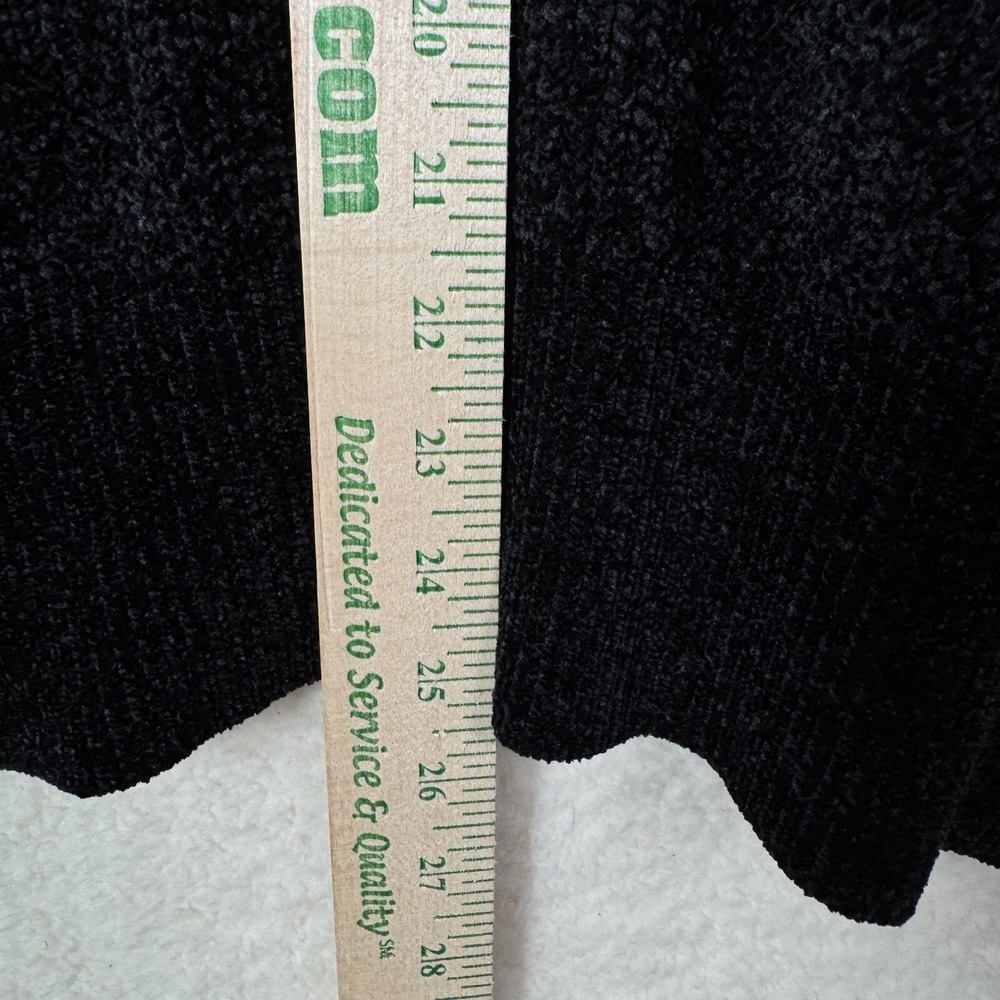Victoria's Secret PINK Chenille Crewneck Pullover Sweater Black XS 2024 Cozy - Picture 7 of 8